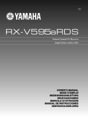 Yamaha RX-V595aRDS Owner's Manual
