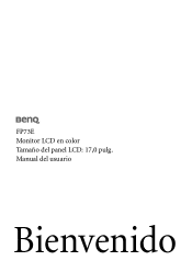 BenQ FP73E Manual del usuario