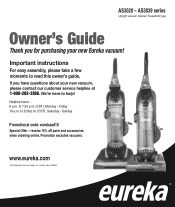 Eureka AirSpeed UNLIMITED Rewind AS3030AE Owner's Guide