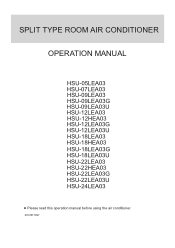 Haier HSU-09HEA03 HSU-07HEA03 User Manual