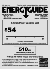 KitchenAid KSF26C6XYY Energy Guide