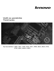 Lenovo ThinkCentre A62 (Slovenian) User guide