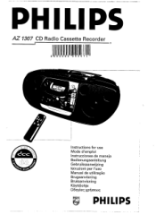 Magnavox AZ1307 User manual,  German