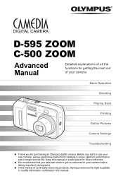 Olympus D595 D-595 Zoom Advanced Manual (English)