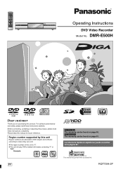 Panasonic DMRE500H DMRE500 User Guide