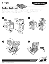 Xerox 6180MFP Instruction Sheet - Replace Duplex Unit