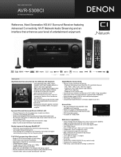 Denon AVR-5308CI Literature/Product Sheet