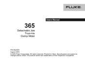 Fluke 365 Fluke 365 Clamp Meter Users Manual