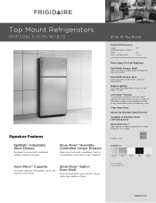 Frigidaire FFHT2126LQ Product Specifications Sheet (English)