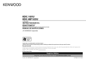 Kenwood KDC-105U Instruction Manual