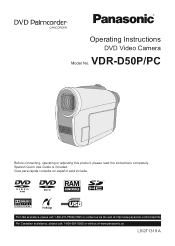 Panasonic VDR D50 Dvd Camcorder - Multi Language