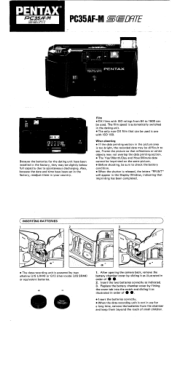 Pentax PC35AF-M SE Date PC35AF-M SE Date Manual