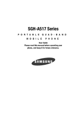 Samsung SGH-A517 User Manual (ENGLISH)