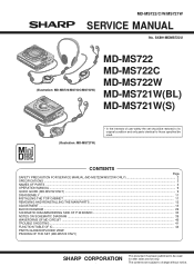 Sharp MS722 Service Manual