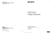 Sony BRCZ330 Operating Instructions