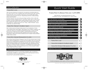 Tripp Lite SU100KX2 Quick Start Guide for PowerAlert Power Management Software 932755