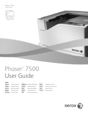 Xerox 7500DX Phaser 7500 User Guide
