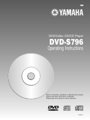 Yamaha DVD-S796 Owner's Manual