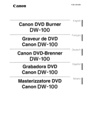 Canon DW-100 User Guide