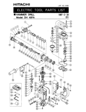 Hitachi DH40FA Parts List