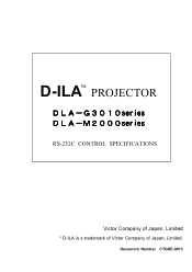 JVC DLA-M2000SC-V Serial protocol for the DLA-DS1U and DLA-M2000LU/SC D-ILA projectors (PDF, 379KB)