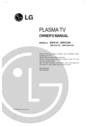 LG 50PX1D Owners Manual