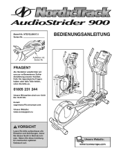 NordicTrack Audiostrider 900 Elliptical German Manual