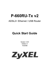 ZyXEL P-660RU-T1 v2 Quick Start Guide