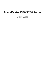 Acer TravelMate 7530G TravelMate 7230/7530 Quick Guide