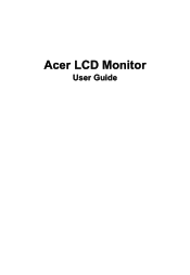 Acer VG272LV User Manual
