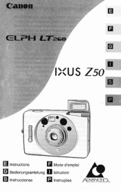 Canon Elph LT 260 Elph LT 260 Instruction Manual