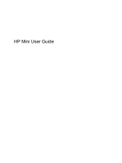 HP Mini 110c-1100DX HP Mini User Guide - Windows XP