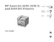 HP 8100n HP LaserJet 8100, 8100 N, 8100 DN Printers - User Guide