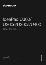 Lenovo IdeaPad U300 Lenovo IdeaPad U300&U300s&U400 User Guide V2.0 (English).pdf