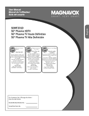 Magnavox 50MF231D User manual,  English (US)