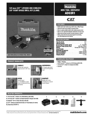 Makita AD03R1 AD03R1 New Tool Flyer English