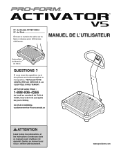 ProForm Activator V5 Canadian French Manual