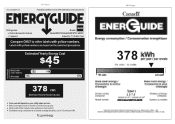 RCA RFR741 Energy Label