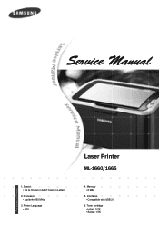 Samsung ML-1665 Service Manual