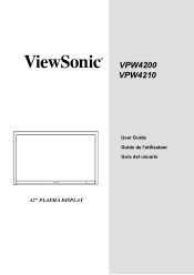 ViewSonic VPW4200 User Guide