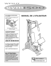 Weslo Gym 1500 French Manual
