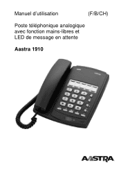 Aastra 1910 User Manual Aastra 1910