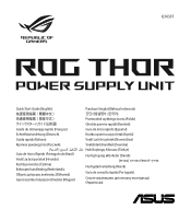 Asus ROG-THOR-1600T-GAMING ROG THOR Series Quick Starter Guide