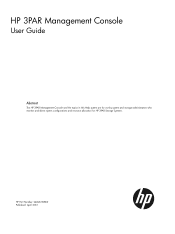 HP 3PAR StoreServ 7200 2-node HP 3PAR Management Console 4.3.1 User's Guide (QL226-96860, April 2013)