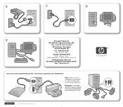 HP 525c HP Pavilion Desktop PCs - (English) Set Up Poster - Back 5990-5454