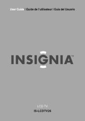 Insignia IS-LCDTV26 User Manual (English)