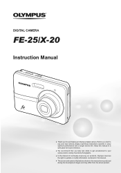 Olympus FE-25 FE-25 Instruction Manual (English)