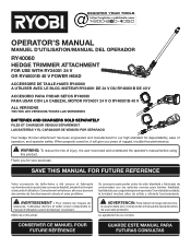 Ryobi RY40560 Operation Manual
