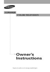 Samsung CL-29T21FQ User Manual (user Manual) (ver.1.0) (English)