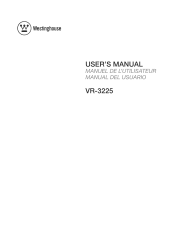 Westinghouse VR3225 User Manual